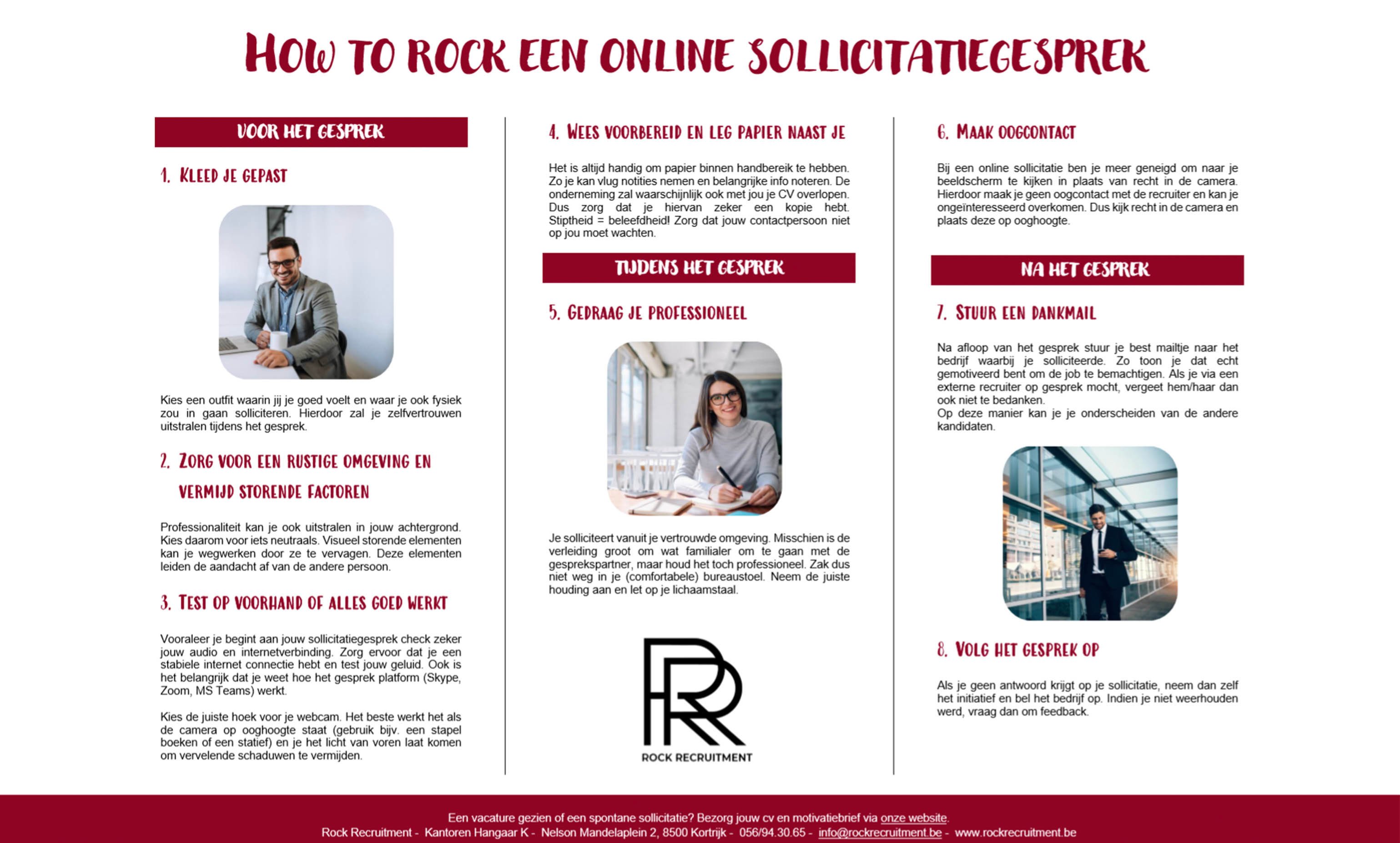 How to ROCK een online sollicitatiegesprek?